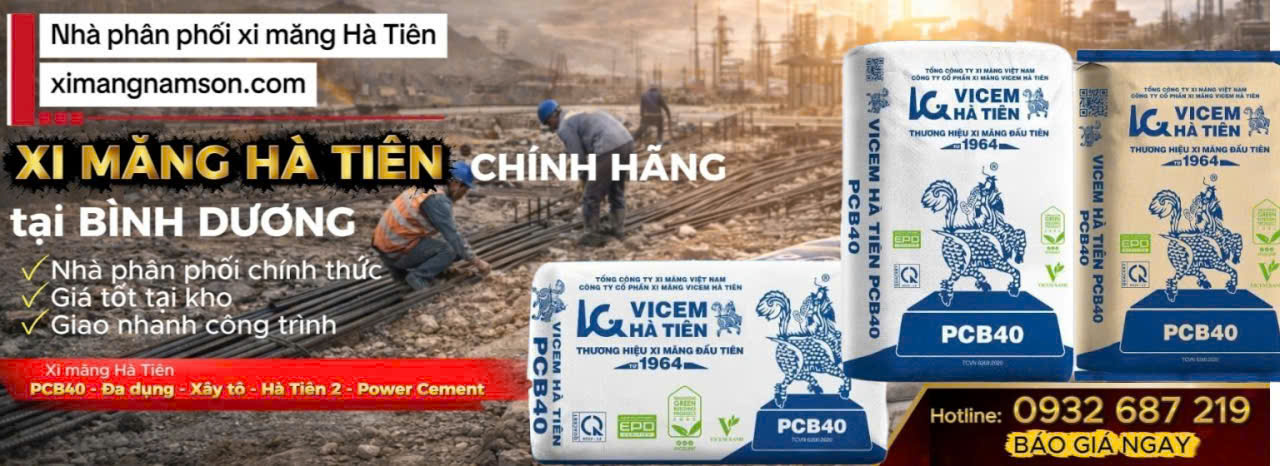 Xi măng Hà Tiên chính hãng tại Bình Dương – XimangNamSon