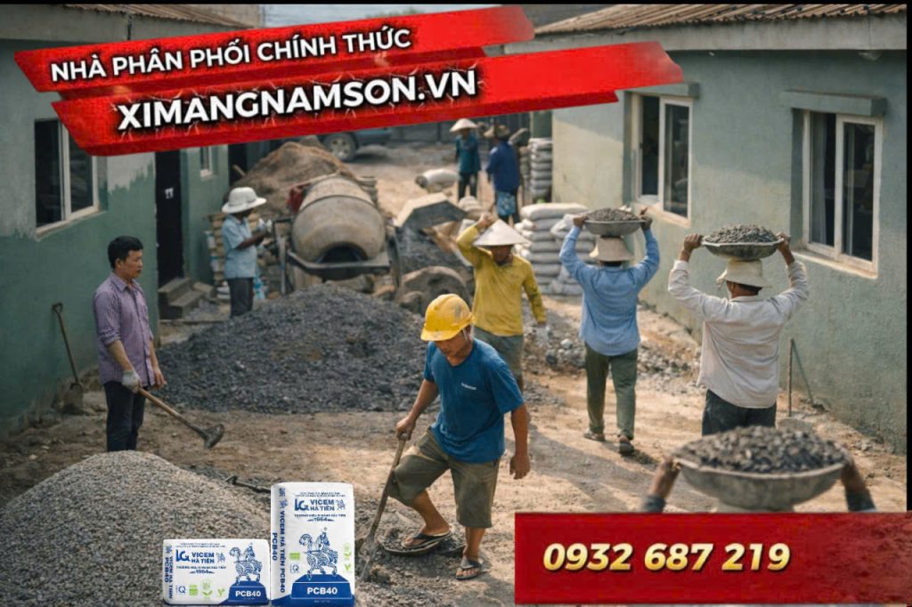 Xi măng Hà Tiên Bàu Bàng chính hãng do Nam Sơn phân phối